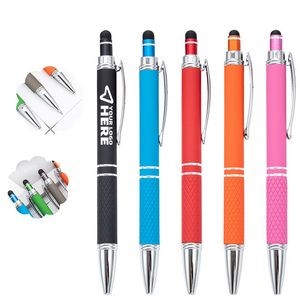 1.0mm Engraved Bright Diamond Stylus Pen With Black Ink