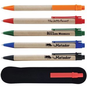 Round paper tube ballpoint pen with customized logo