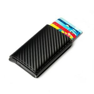 Slim Minimalist Smart Carbon Fibre Wallet Card Case