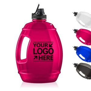 1 Gallon Water Bottle with Motivational Time Marker Reminder, 128oz Large Capacity, BPA-Free