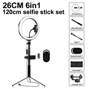 10'' Selfie Ring Light with 47'' Adjustable Tripod Stand