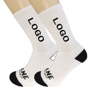 Low MOQ Custom Performance Breathable Crew Socks