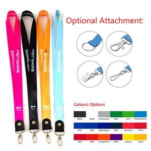 3/4" Polyester Lanyard with Metal Oval Hook