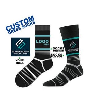 Low MOQ Custom Soft & Breathable Cushioned Crew Socks