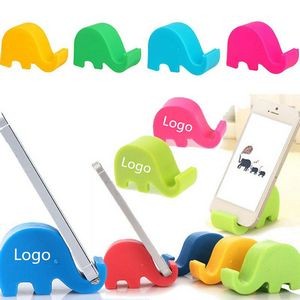 Lovely Elephant Shape Desk Mounts Plastic Stand Holder for Cell Phone Tablet