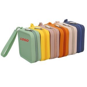 Square Silicone Storage Bag W/Handle