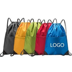 Drawstring Backpack Bag for Men Women Kids - Great for Yoga, Travel, Hiking, Beach Bags