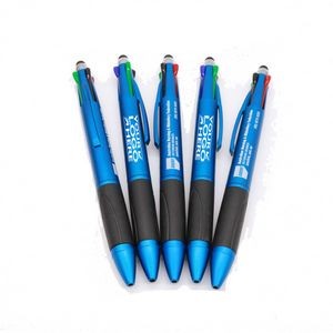 Stylus Pen for Touch Screen 4 Color in One Multi-colored