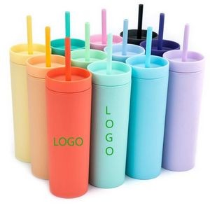 16oz Tumbler with Lids and Straws
