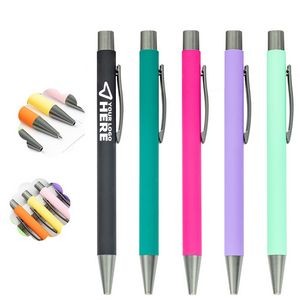 Colored Aluminum Stylus Ballpoint Pen With 1.0 Mm Tip