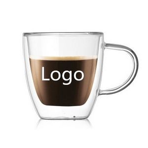 5 oz Double Wall Insulated Mugs Espresso Cups Clear Coffee Mugs Insulated Glass Beverage Mugs
