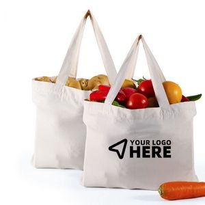 Cotton Canvas Grocery Tote Bag (15.75"x6.70"x11.81")