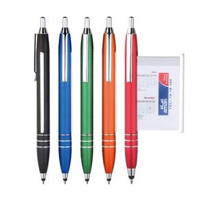 Customized Advertising Banner Ballpoint Pen with Stylus Tip