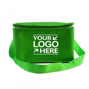 Custom logo 6 can Insulated Thermal Lunch Non Woven Cooler Bag