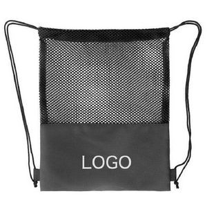 Mesh Bag With Drawstring Shoulder Straps