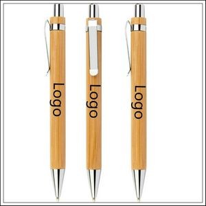 Eco-Friendly Bamboo Ballpoint Pen for Office and School,Stationery Gift for Kids