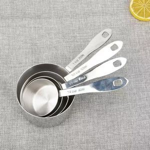 Set Of 4 Stainless Steel Measuring Cups