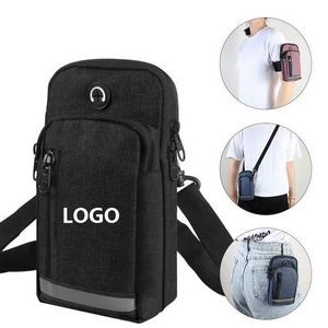 Cell Phone Case Arm Bag, Mobile Phone Case, Headset Pouch Lightweight Phone Holder Men Casual Design
