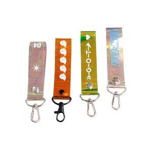 Holographic Sparkly Glittery Keychain Lanyard