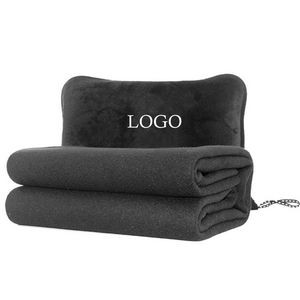 Short Plush Blanket & Travel Pillow Set