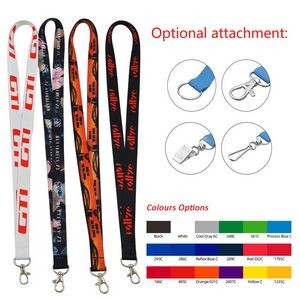 3/4" Full Color Sublimated Lanyard with Metal Lobster Claw