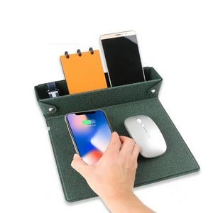 Multi functional Wireless Charging Mouse Pad