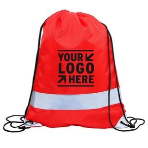 Reflective Waterproof Drawstring Backpacks are ideal gifts for promotions