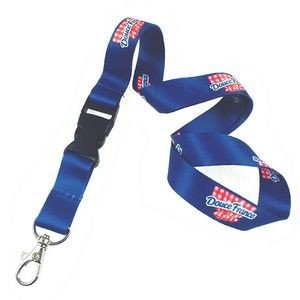 Custom Dye Sublimation Printing Polyester Lanyard With Safety Buckle