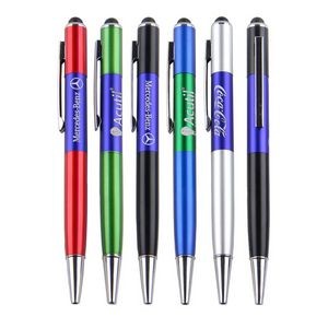 3 in 1 Light Up Pens with Touchscreen Rubber Tip Stylus