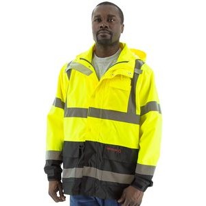 High Visibility Yellow Waterproof Parka with Liner Options, ANSI 3, Type R