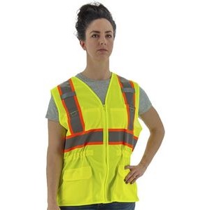 High Visibility Women's Mesh Vest With Dot Striping, Ansi 2, R