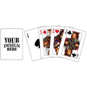 Custom Playing Cards on standard Paper- 1 Side ("Poker" format)