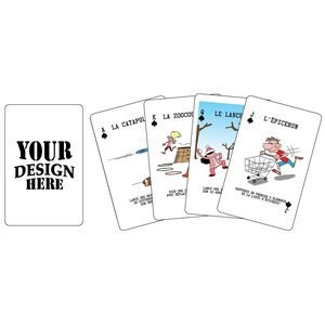 Custom Playing Cards on Standard Paper - 2 Sides ("Bridge" format)