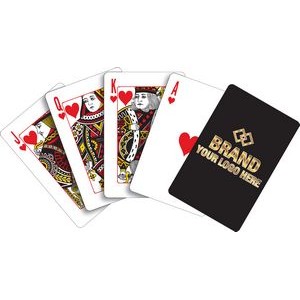 Custom Playing Cards on Casino Paper - 1 Side ("Bridge" format)