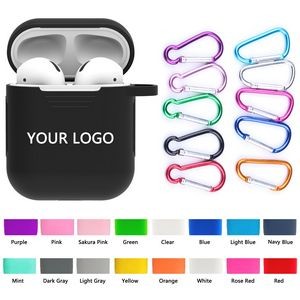 Ultra-Thin Silicone Wireless Earphones Case With Carabiner - Gen1/2