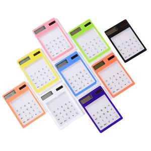 Portable Mini Transparent Calculator Touch Screen Calculator