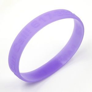 Custom Embossed Silicone Wristbands Bracelets- 1/2" Wide