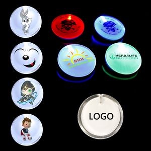 Custom Led Badge Luminous Brooch Christmas Luminous Toy