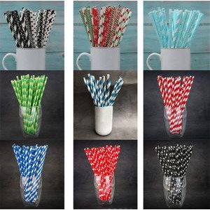 Drinking Eco-Friendly Biodegradable Paper Straws