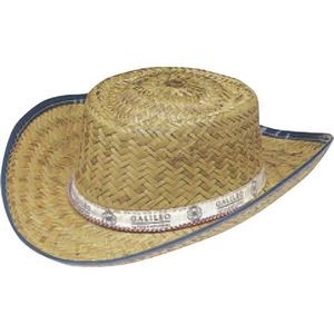 Child's Straw Cowboy Hat w/Printed Band