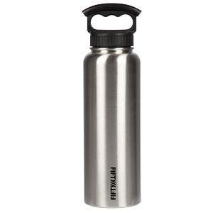 40oz Stainless Steel Bottle with 3-Finger Grip Lid