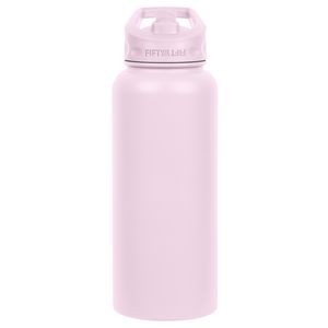 34oz Cherry Blossom Bottle with Matching Straw Lid