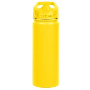 18oz Mellow Yellow Bottle with Straw Lid