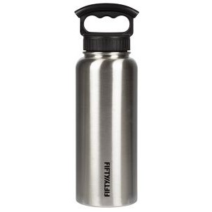 34oz Stainless Steel Bottle with 3-Finger Grip Lid