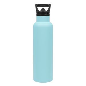 21oz Aquamarine Bottle with Straw Cap