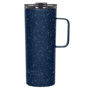 20oz Navy/White Speckled Tall Mug with Clear Flip Lid