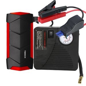 Portable Emergency battery booster Jump Starter w/Tire Inflator Emergency Tools