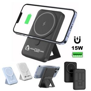 5000mAh Magnetic Wireless Charger with Phone Holder