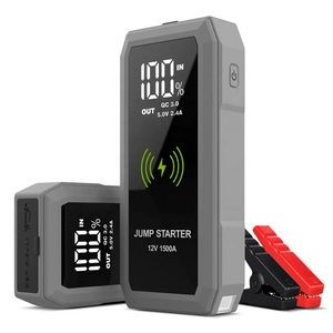 Portable Emergency battery booster 16800mAh Portable Car Jump Starter w/Wireless Charger