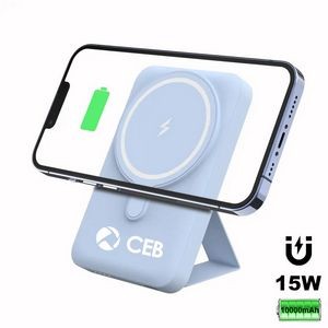 10000mAh Magnetic Wireless Power Bank with Phone Holder